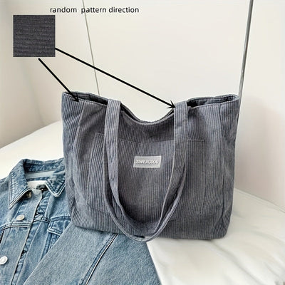 Elegante Corduroy Tas voor Dames