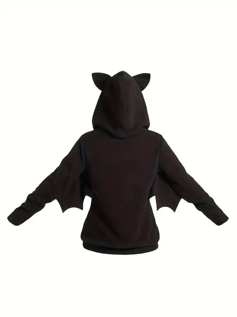 Battie - Zip Up Cosplay Halloween Bat capuchon - Huis Van Stijl