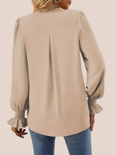 V-Hals Wijde Blouse voor Dames