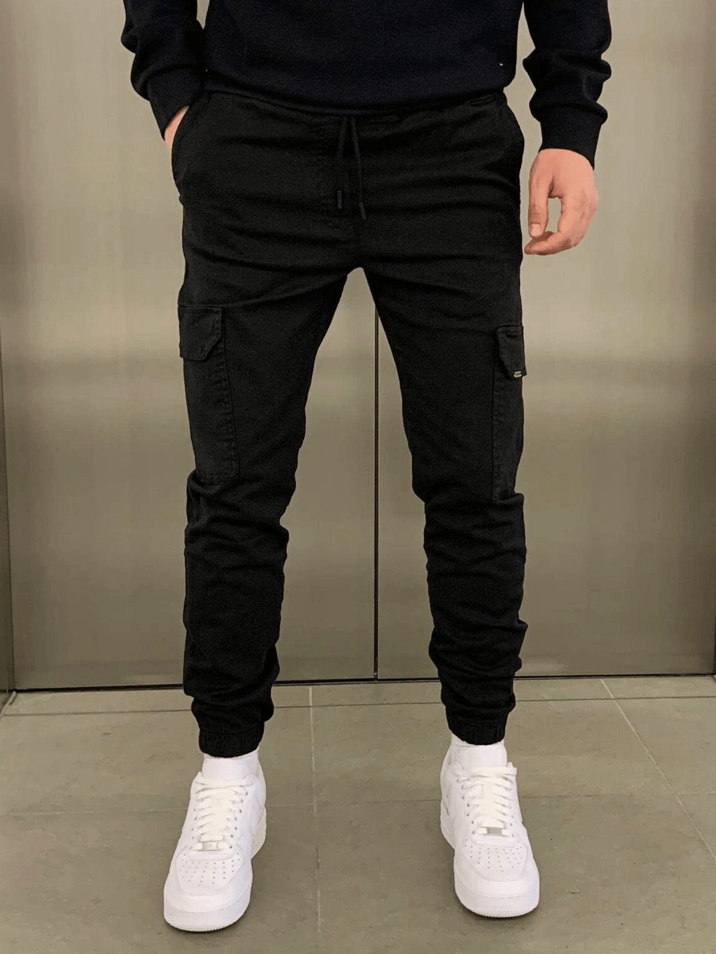 Verstelbare Heren Cargo Jogger Broek