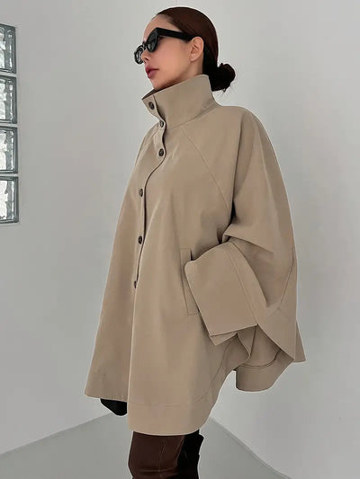 Remo - Stijlvolle lange mouwen Batwing Lapel Jacket - Huis Van Stijl