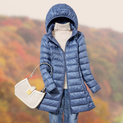 Lichtgewicht Hooded Down Jacket voor Dames