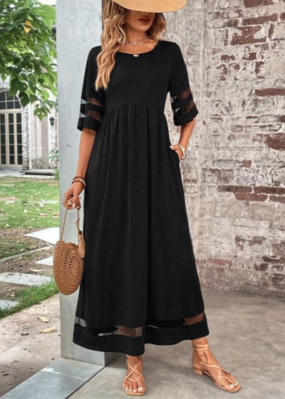 Chic A-lijn Midi Jurk voor Dames