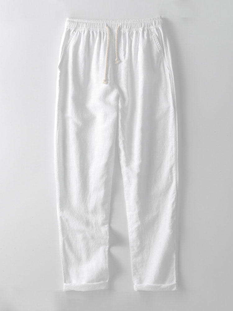 Casual Short Sleeve Shirt and Pants Set for Men