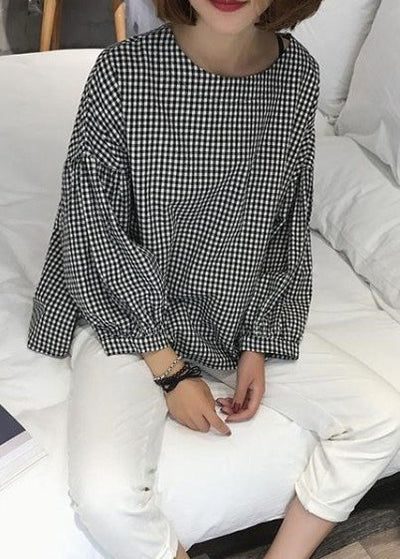 Katoenen Blouse met Asymmetrische Snit voor Dames