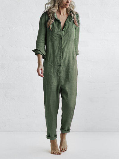 Freya - Jumpsuit met lange mouwen - Huis Van Stijl