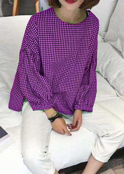 Katoenen Blouse met Asymmetrische Snit voor Dames