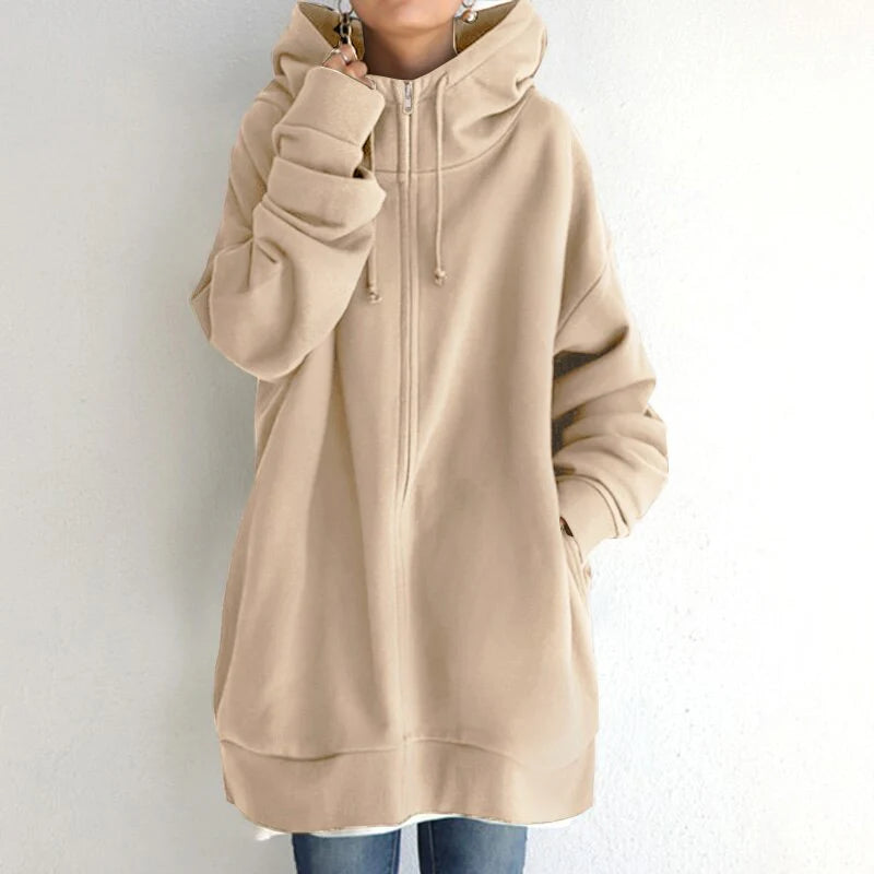 Cassandra- Knusse Winter Pullover Hoodie - Huis Van Stijl