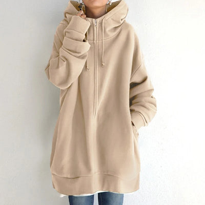 Cassandra- Knusse Winter Pullover Hoodie - Huis Van Stijl