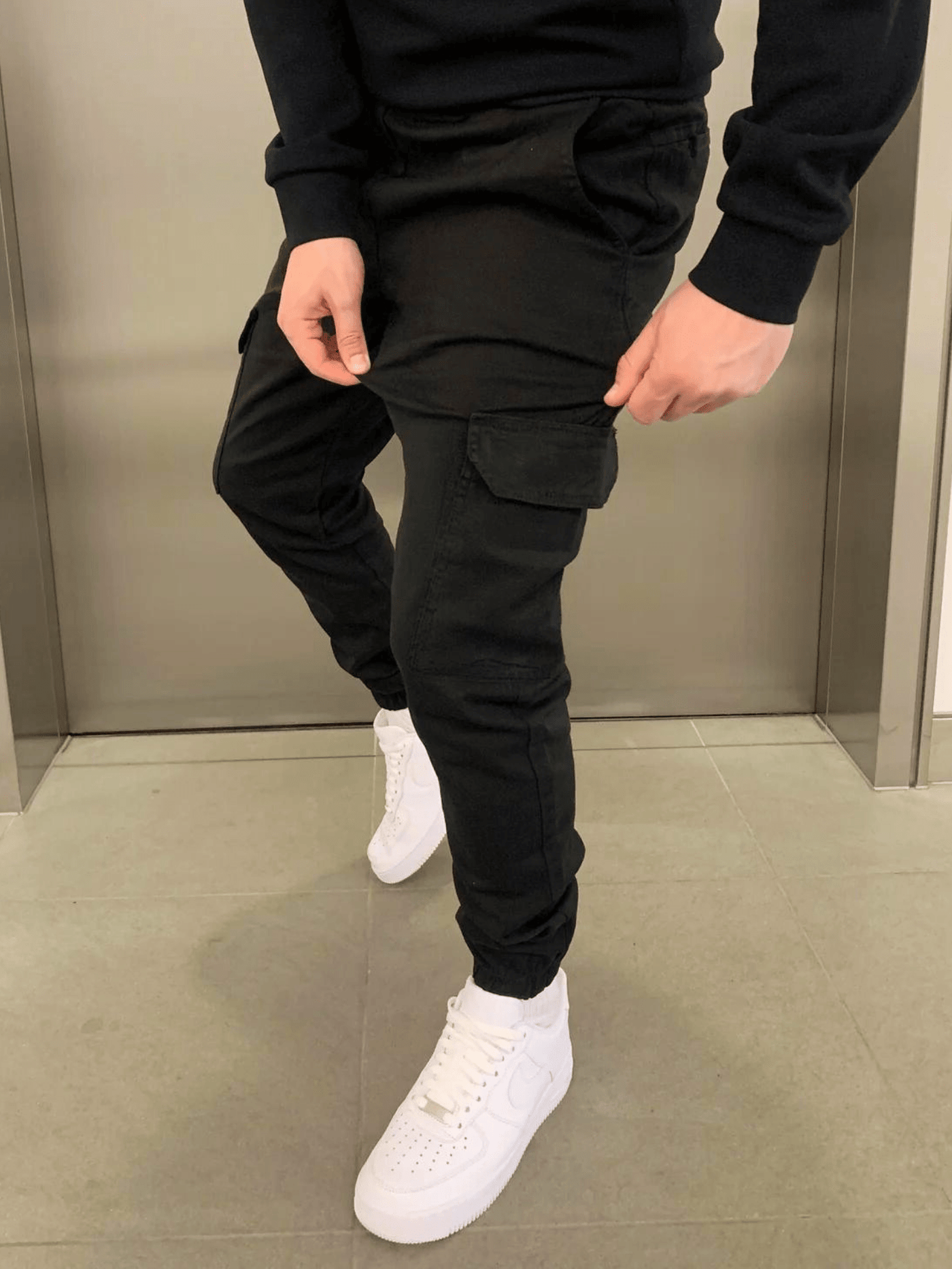 Verstelbare Heren Cargo Jogger Broek