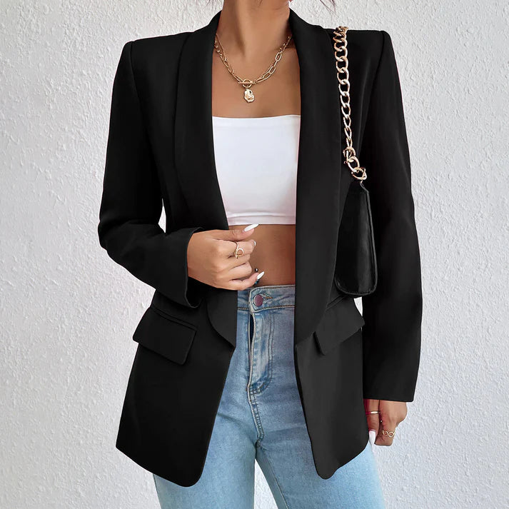 Tina-Tijdloze Klassieke Elegantie Blazer