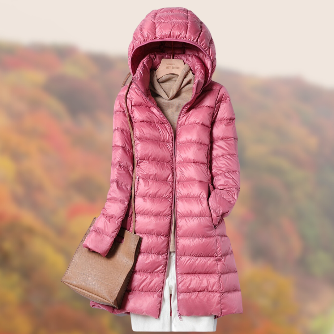 Lichtgewicht Hooded Down Jacket voor Dames