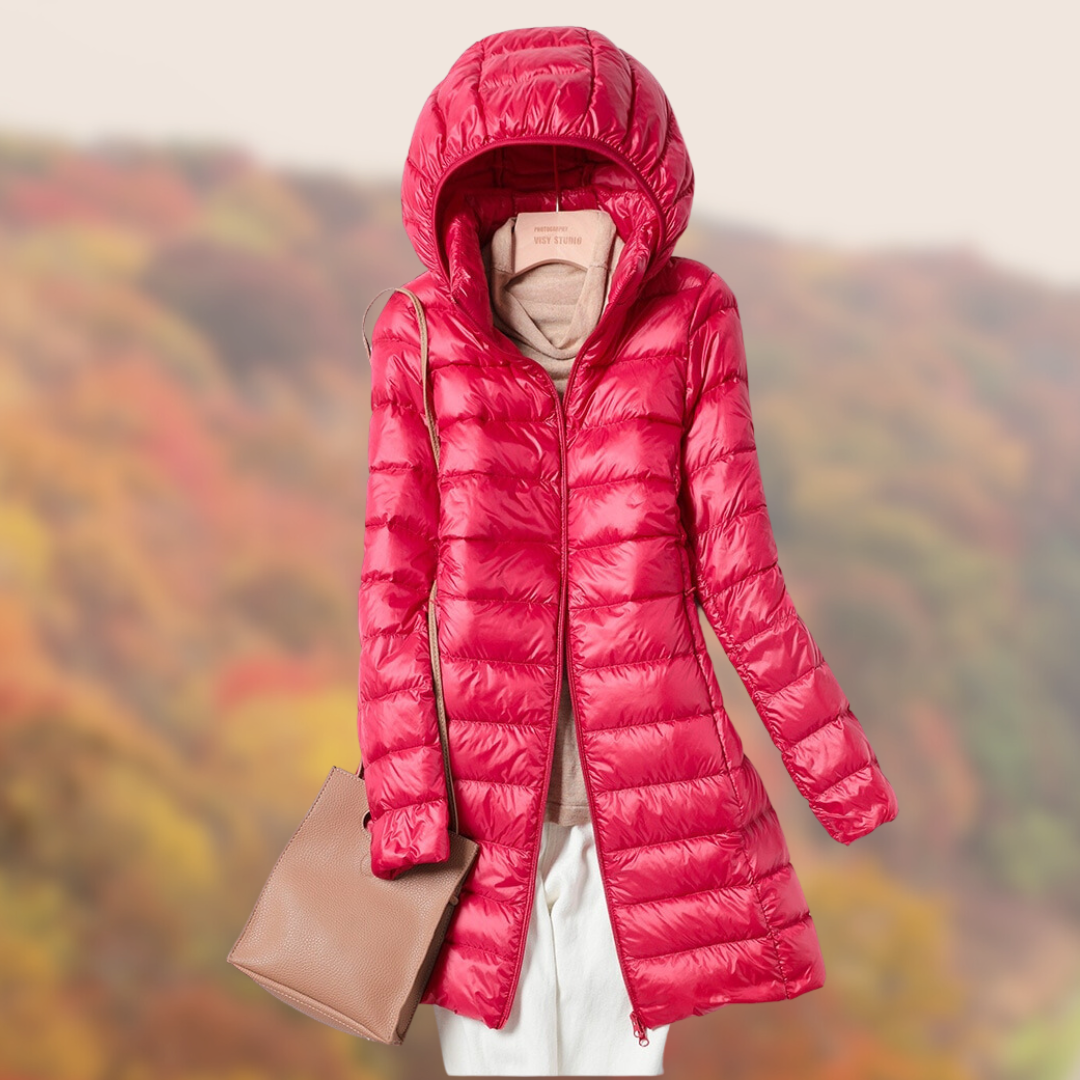 Lichtgewicht Hooded Down Jacket voor Dames