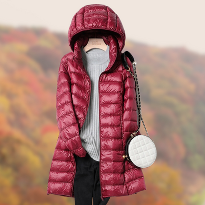 Lichtgewicht Hooded Down Jacket voor Dames