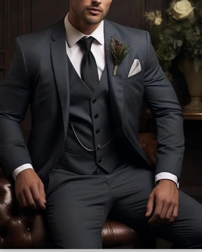 Herenspak 3-delig Slim Fit voor Mannen