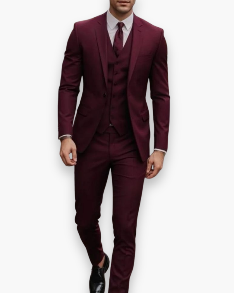 Herenspak 3-delig Slim Fit voor Mannen