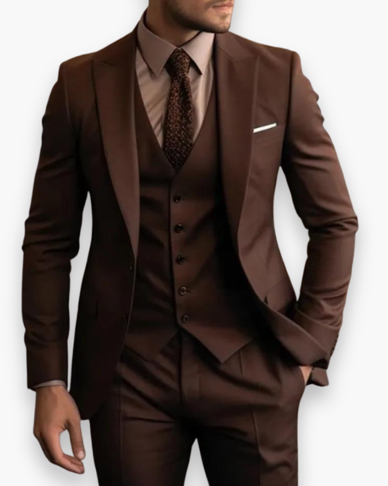 Herenspak 3-delig Slim Fit voor Mannen