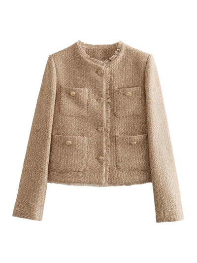 Casual Buttoned Jacket for Women