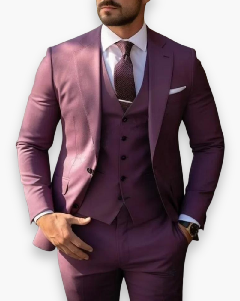 Herenspak 3-delig Slim Fit voor Mannen
