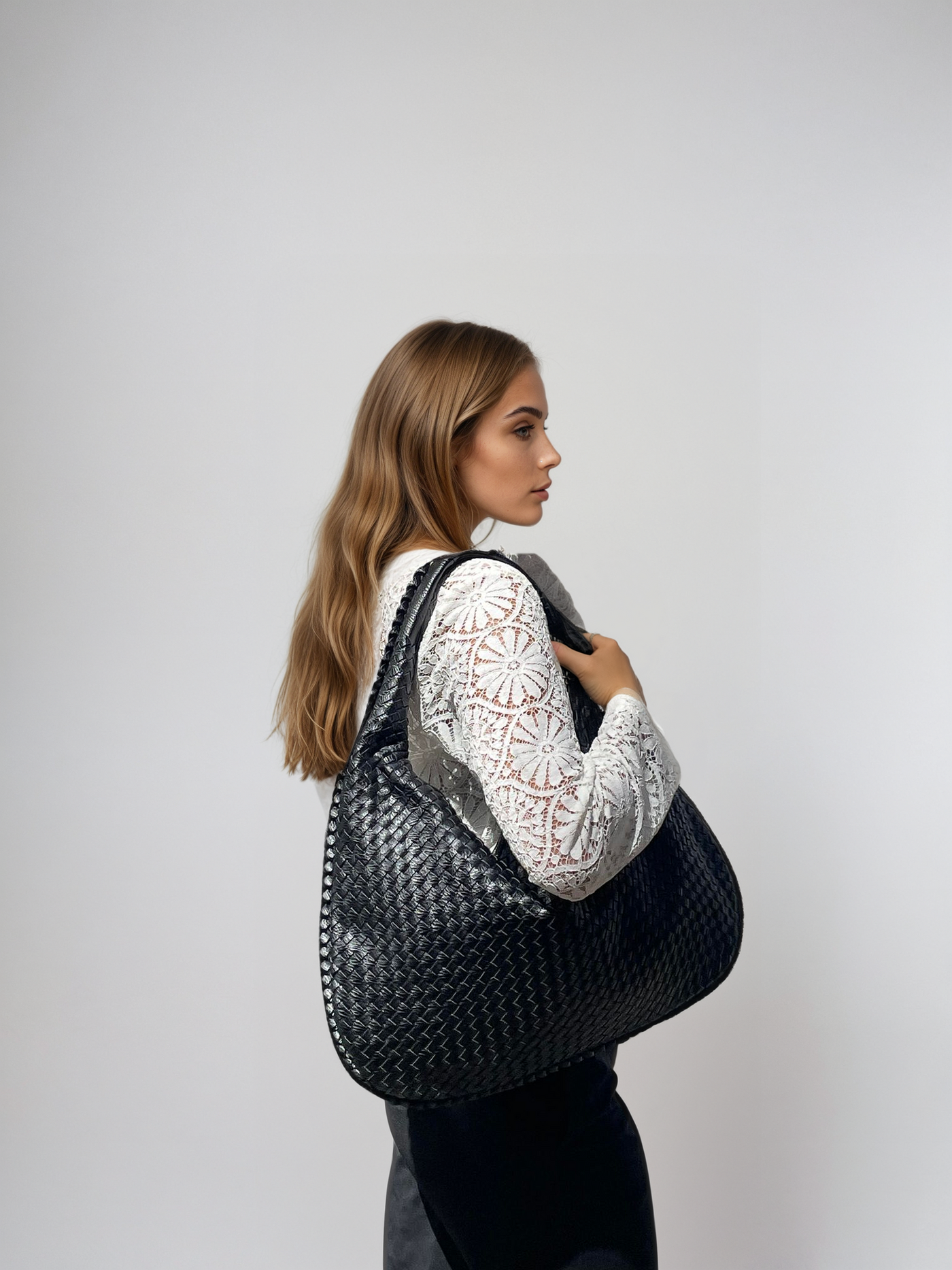 Geweven Crossbody Handtas voor Dames