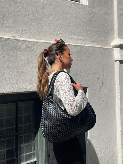 Geweven Crossbody Handtas voor Dames