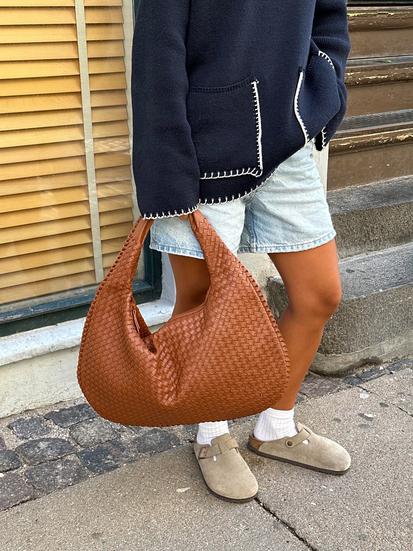 Geweven Crossbody Handtas voor Dames