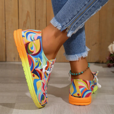 Kleurrijke Lage Sneakers voor Dames