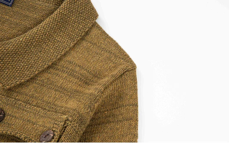 Elegante lange mouwen cardigan voor mannen