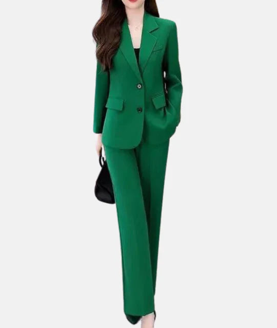 Sara-Elegant broekpak met getailleerde blazer