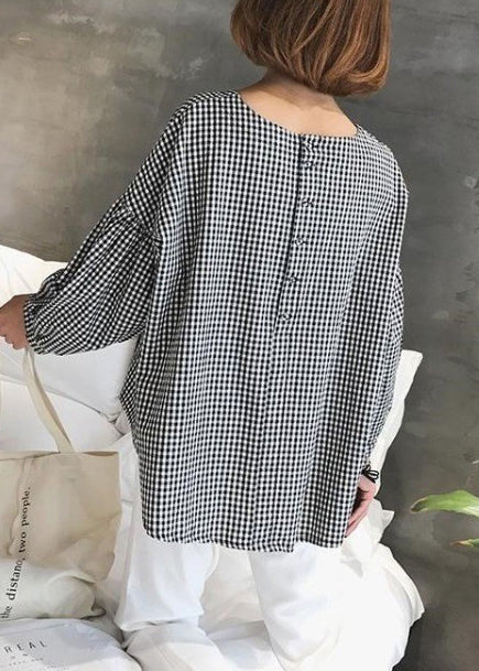 Katoenen Blouse met Asymmetrische Snit voor Dames