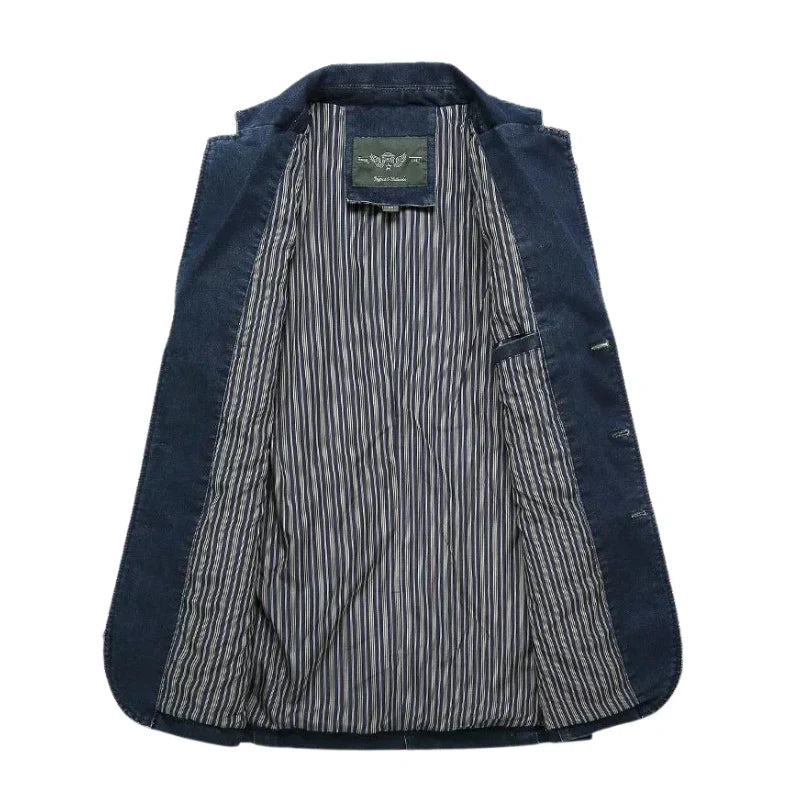 Denim Blazer voor Mannen