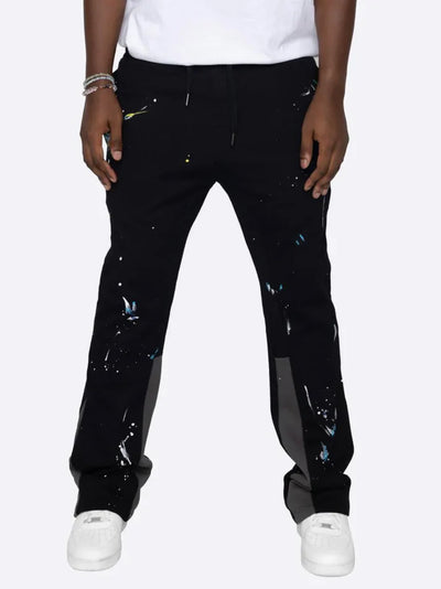 Cédric-Paint Splash Flare Sweatbroek - Huis Van Stijl