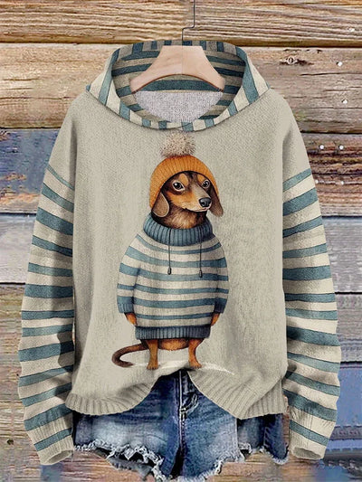 Casual Hoodie met Dierenprint voor Dames