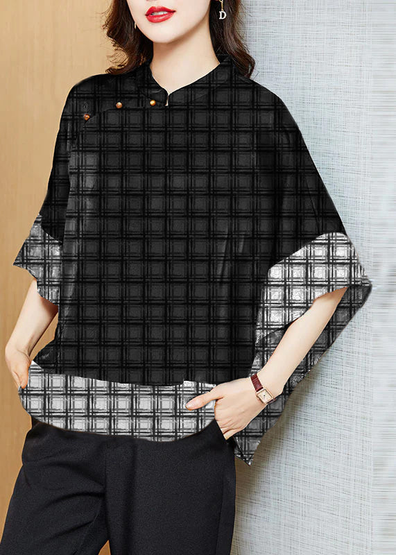 Vintage Losvallende Chinese Stijl Blouse voor Dames
