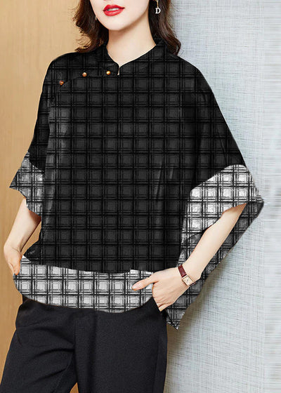 Vintage Losvallende Chinese Stijl Blouse voor Dames