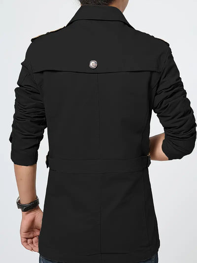 Mayer-Heren Modieus Ontwerp Mid Lange Trench Coat