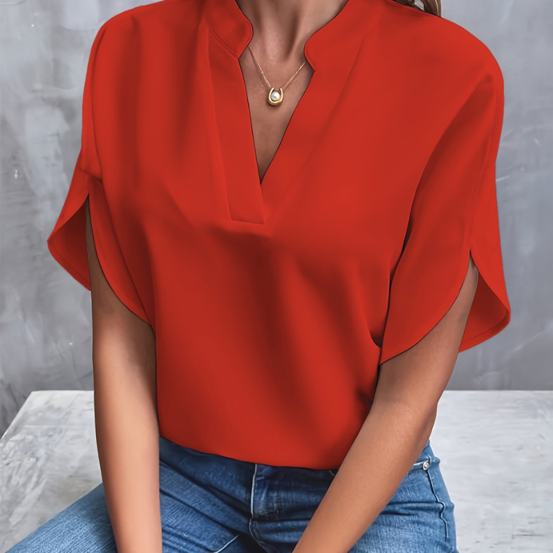 Elegante V-hals Zomerblouse voor Dames