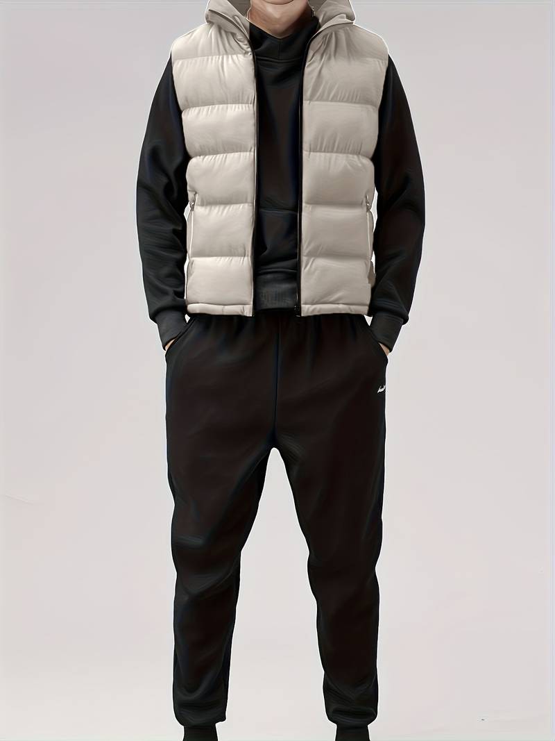 Gewatteerd wintergilet voor heren