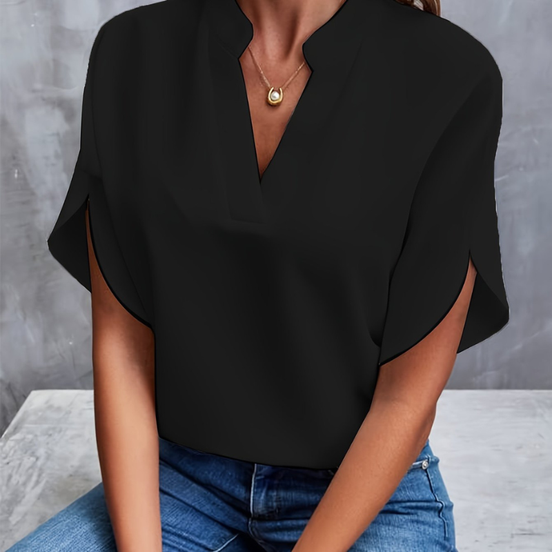 Elegante V-hals Zomerblouse voor Dames