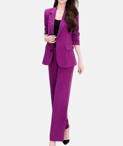 Sara-Elegant broekpak met getailleerde blazer