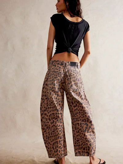 Katoenen High-waist Straight Jeans voor Dames