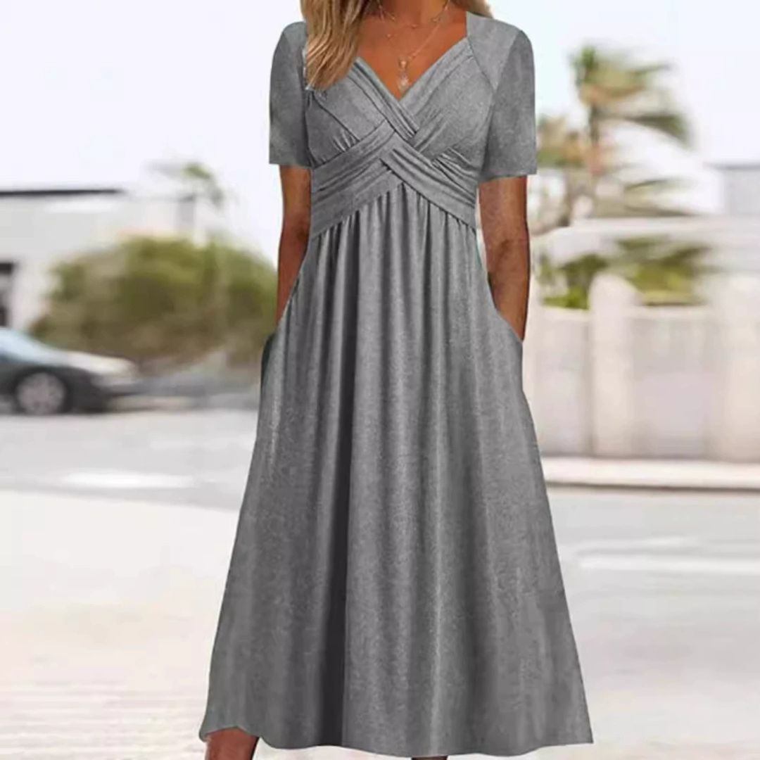 V-Hals Maxi Jurk voor Dames