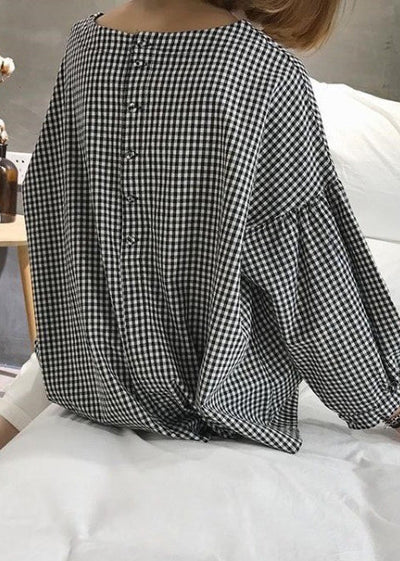 Katoenen Blouse met Asymmetrische Snit voor Dames