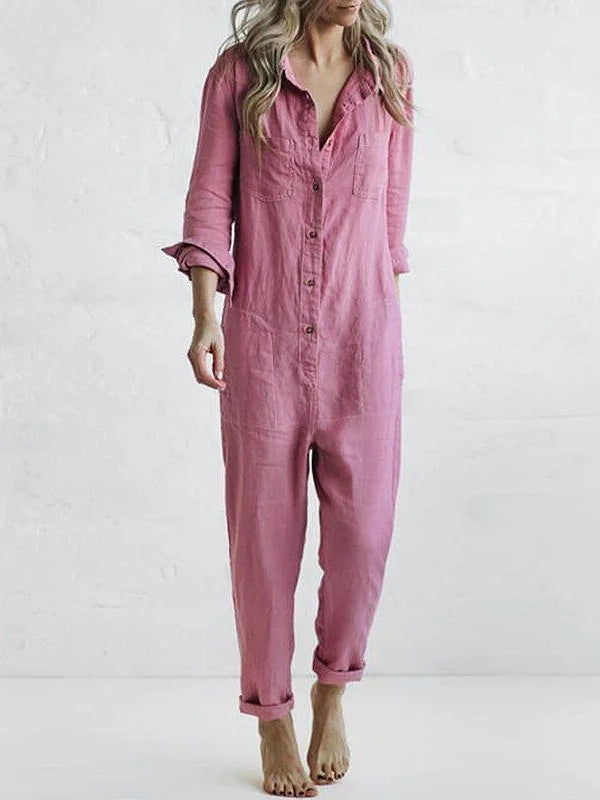 Freya - Jumpsuit met lange mouwen - Huis Van Stijl