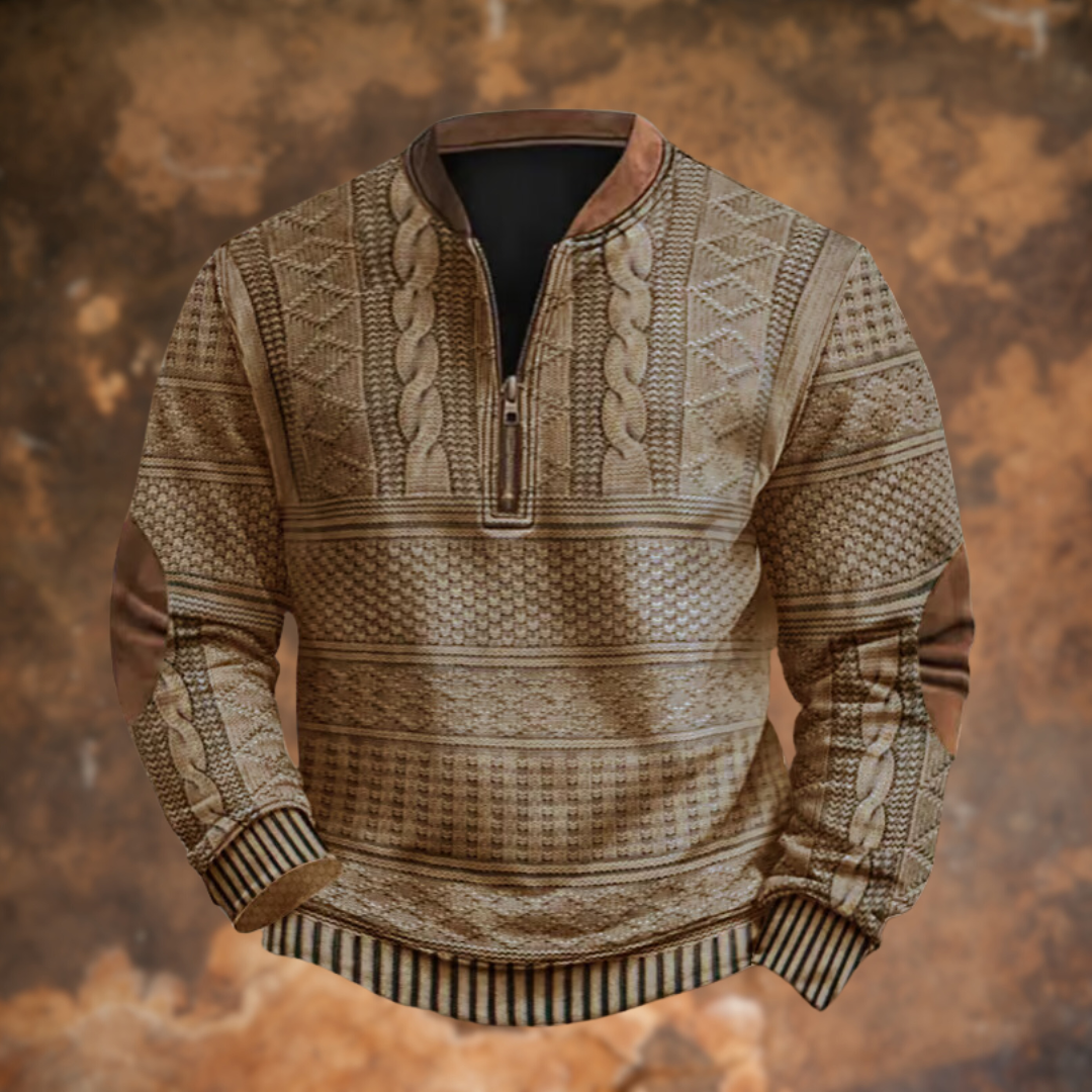 Ritssluiting Henley Trui voor Heren