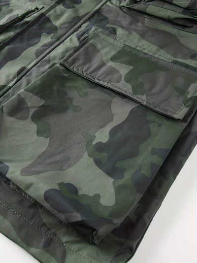 Heren camouflage cargo jas