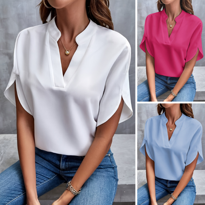 Elegante V-hals Zomerblouse voor Dames