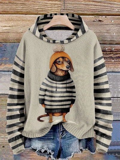 Casual Hoodie met Dierenprint voor Dames