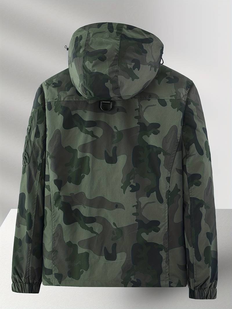 Heren camouflage cargo jas