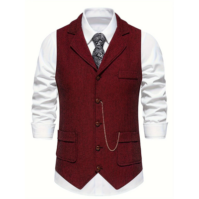 Heren Vintage Gilet met V-Hals